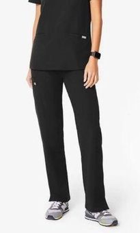 FIGS Kade Cargo Scrub Pants Black Size 