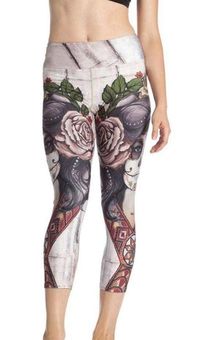 Dark Sugar Skull - Eagle Rock WERKSHOP® Full Length Performance Leggings