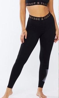 Savage X Fenty Forever Savage High Rise Jersey Leggings: Black Caviar  Purple Size L - $29 - From Michelle