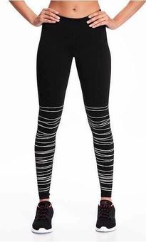 Old Navy Active Go-Dry Striped Leggings