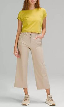 Lululemon City Sleek 5 Pocket Wide-Leg High Rise 7/8 Length Pant Trench  size 29 Tan - $79 (38% Off Retail) New With Tags - From MyArt