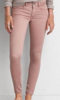 American Eagle Outfitters AEO X Sateen Jeggings Pink Size 00