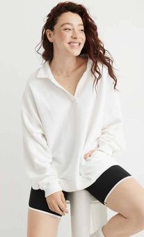 Happy Henley Everyday Polo Sweatshirt 