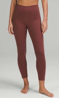 Lululemon InStill High-Rise Tight 25 Smoky Red Size 8 - $68 - From abbie