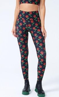 Terez NWOT DuoKnit Leggings in Stemmed Roses Size M - $54 - From Dana