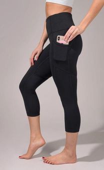 Yogalicious Lux Leggings High Rise Side Pockets Cropped Purple Medium - $23  - From Pearl