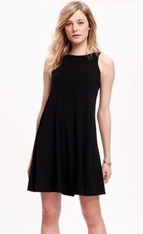 Sleeveless Jersey Swing Dress