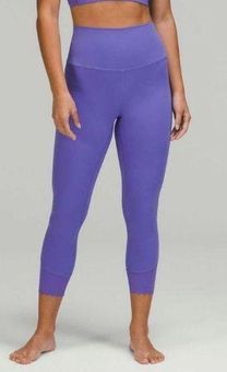 Lululemon Align High Rise Leggings Scalloped Hem Charged Indigo