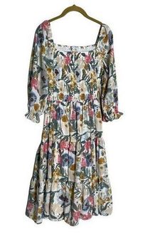 Baltic Born Floral Marta Smocked Dress Midi Small - $49 - From Madison