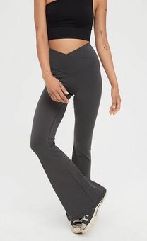 Aerie Offline Crossover Flare Leggings Gray - $34 (38% Off Retail