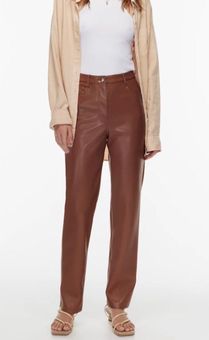 Aritzia Wilfred The Melina™ Pant in Mocha Sorbet Brown Size 8