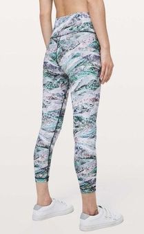 Lululemon Wunder Under High-Rise Tight 25 *Full-On Luxtreme Green Multi 2  - $47 - From Stephanie