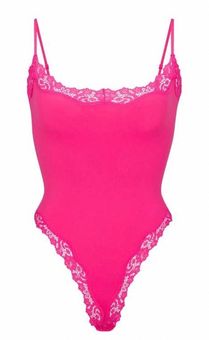 Skims Fits Everybody Lace Bodysuit - Skims Thong Bodysuit - Skims