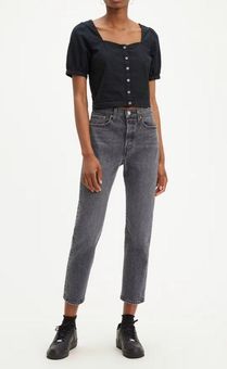 Levi's - Wedgie Straight Jeans Break a Leg Button Fly Gray Size 28 - $57  (47% Off Retail) - From Abbey