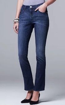 Simply Vera Wang bootcut women's denim jeans dark 12 Petite Blue Size 12P -  $26 (48% Off Retail) - From Candi