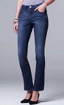 Simply Vera Vera Wang Bootcut Jeans Women's 16 Blue High Rise 5