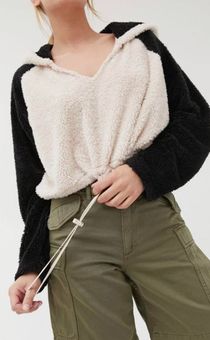 UO Faux Fur Hoodie Sweatshirt