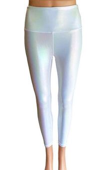 ZYIA Active Unicorn White Luxe Iridescent Leggings size 4 Like New