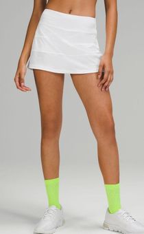 Lululemon Pace Rival Mid-Rise Skirt White Size 4 - $44 (43% Off