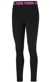 Puma NWT Leggings Black /Purple Moisture wicking High Waisted