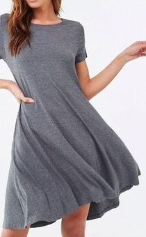 Annabelle NWT Charcoal Heather Gray T-Shirt Swing Trapeze Dress Short Sleeve  Loose Fit New - $29 New With Tags - From apricklycactus