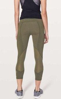 Lululemon NWOT Pace Rival Crop *22 Dark Olive Size 10 - $46