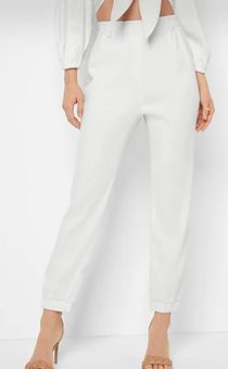 Express Super High Waisted Straight Ankle Pant Neutral Women's 2 Short