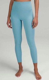 Lululemon tidal teal align pants 25” size 2, Women's Fashion