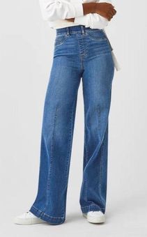 Spanx NEW - Seamed Front, Wide Leg Jeans Blue - $52 (69% Off Retail) New  With Tags - From Gale