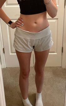 Lululemon Speed Up Low-Rise Lined Short 2.5” White Size 6 - $18