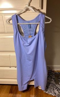 SKIMS RARE Size 2XL Women's Swim Cycle Suit One Piece Periwinkle Blue NWT -  $142 New With Tags - From Star