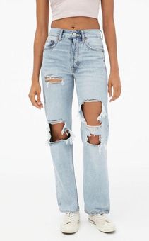 Aeropostale Mom jeans, light wash & ripped !