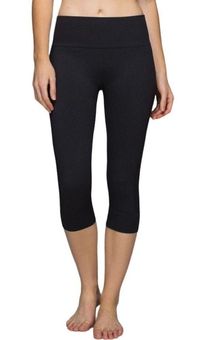 LULULEMON Seamlessly Street Crop Leggings Sz 6 Heathered Black