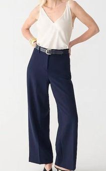 J.Crew Sydney wide-leg pant in four-season stretch BN850 - Navy