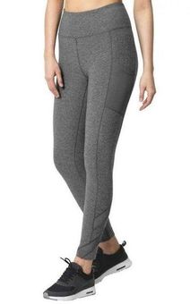 Mondetta Gray Activewear Mesh Pocket Leggings Size Medium - $22