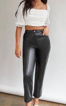 Aritzia Wilfred Melina Faux Leather Pants Size 6 - $50 - From Kiana