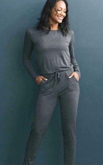 Zyia Active Grey Long Sleeve Jumpsuit Size M - $35 - From Kameryn