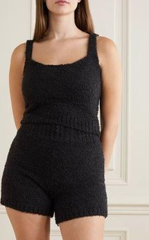 SKIMS Cozy Knit bouclé pants - Onyx