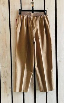 Bon Worth tan pull on pant size Large 
