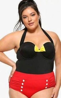 Plus Size - Disney Mickey Mouse Black Crop Legging - Torrid