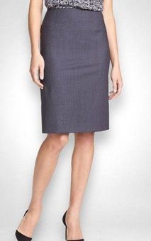 Calvin Klein Collection Straight Cut Wool Pencil Skirt sz 4