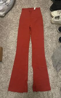 Lululemon Groove Super-High-Rise Flared Pant Nulu Regular Cayenne Orange  Size 2 - $65 (44% Off Retail) - From Mo