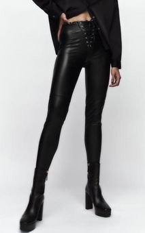 Zara Faux Leather Skinny Pants