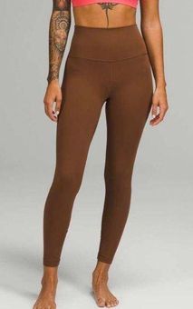 NEW Women Lululemon Align High-Rise Pant 25 Roasted Brown Size 4