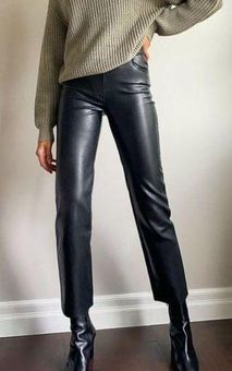 Aritzia Wilfred The Melina Pant High-Waisted Vegan Leather Pants