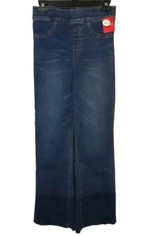 Spanx Medium Wash Cropped Flare Jeans 