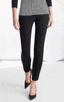 Calvin Klein power stretch Ponte slim leg pull on pants with front