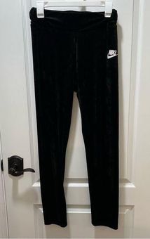 Nike Black Velvet Leggings Size Medium - $22 - From Kaitlin