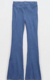 Aerie Waffle High Waisted Flare Pant