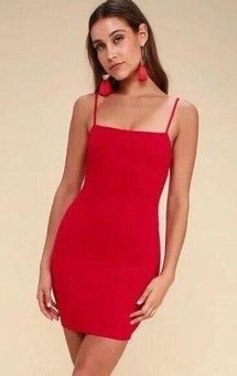 lulus red dress